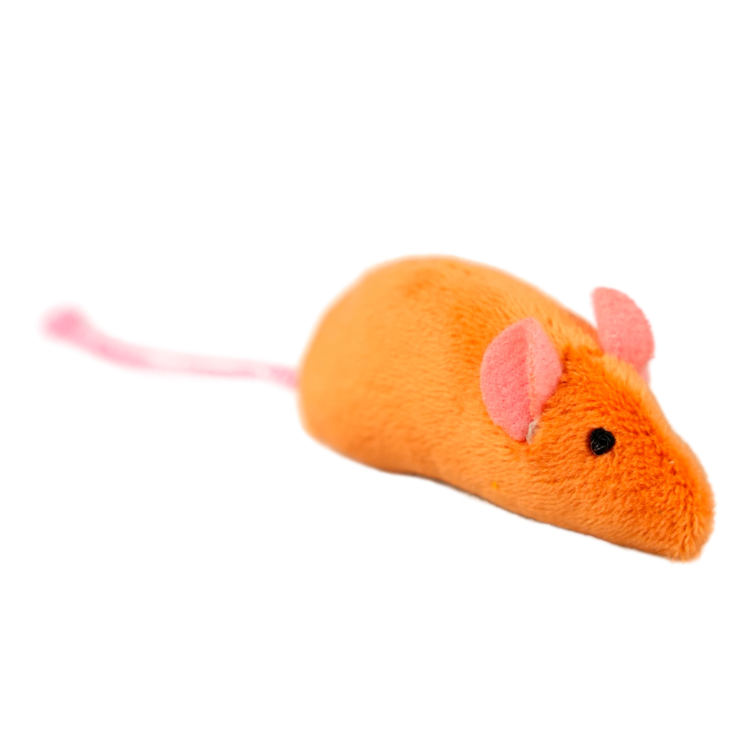 Игрушка Mr.Kranch для кошек Кукурузка и Мышка плюшевая с кошачьей мятой и перышками 19 см желтая