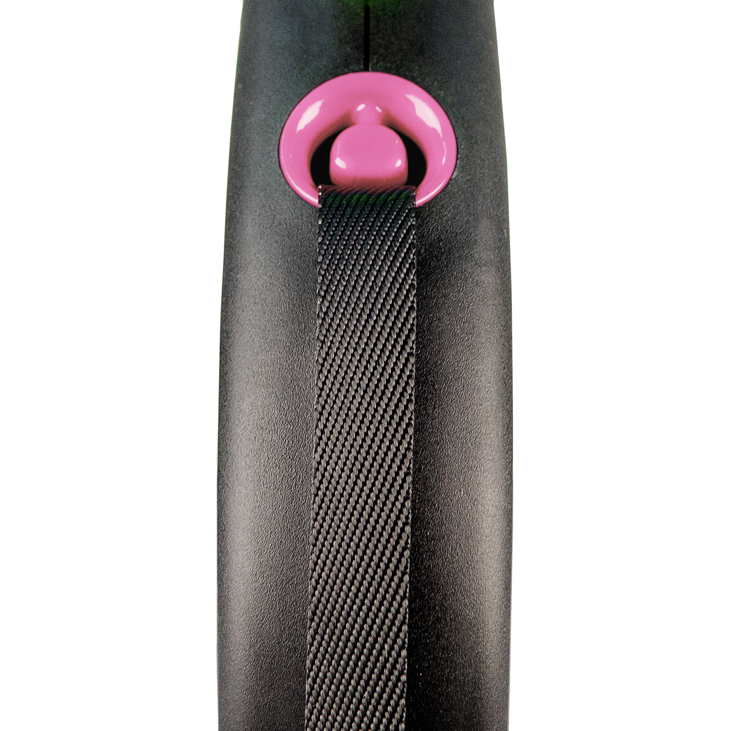flexi рулетка Black Design M (до 25 кг) 5 м лента черный/розовый