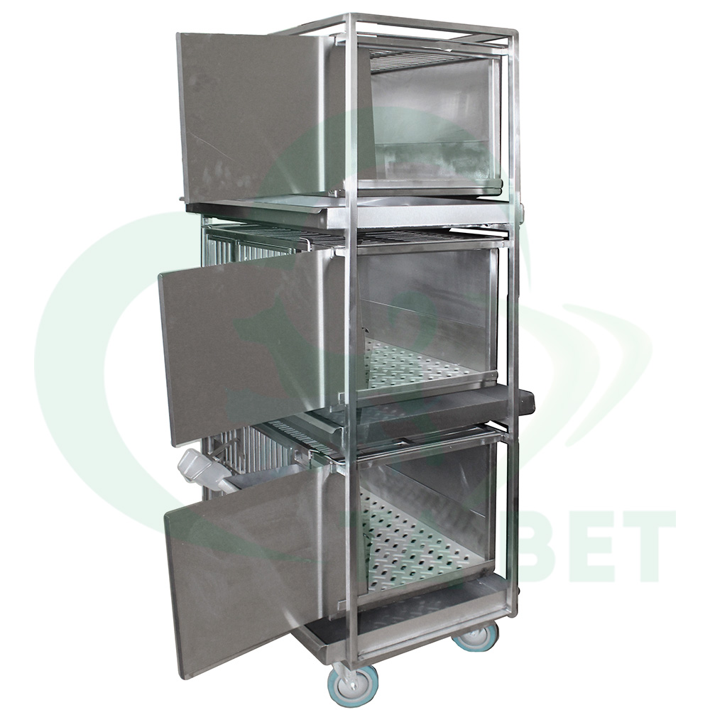 ТД ВЕТ Модуль клеток для лабораторных кроликов 950х500х1700(1860)h с колесами