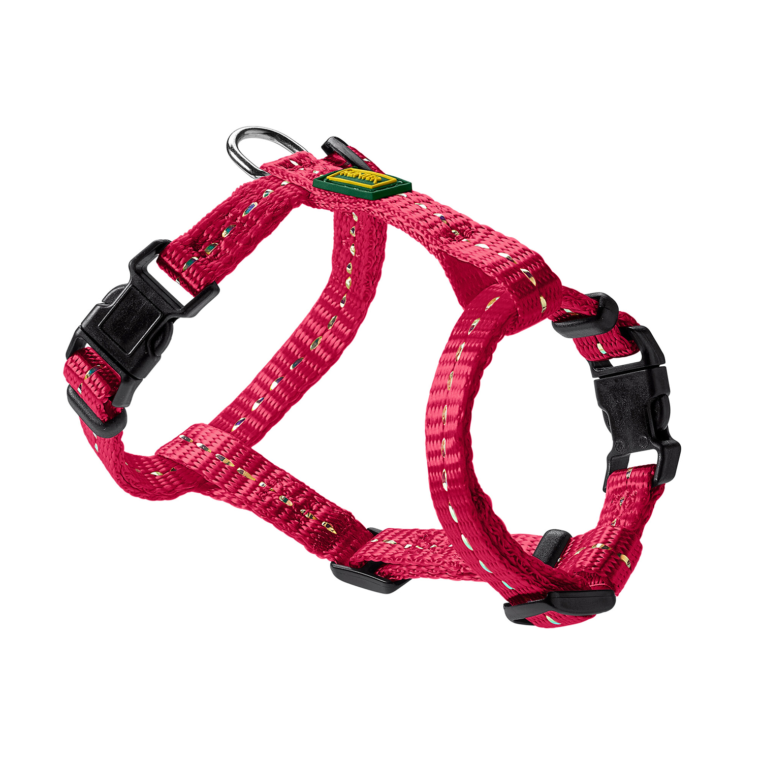 Hunter шлейка для собак Tripoli XS-S (37-52 см), нейлон малиновая, светоотражающая