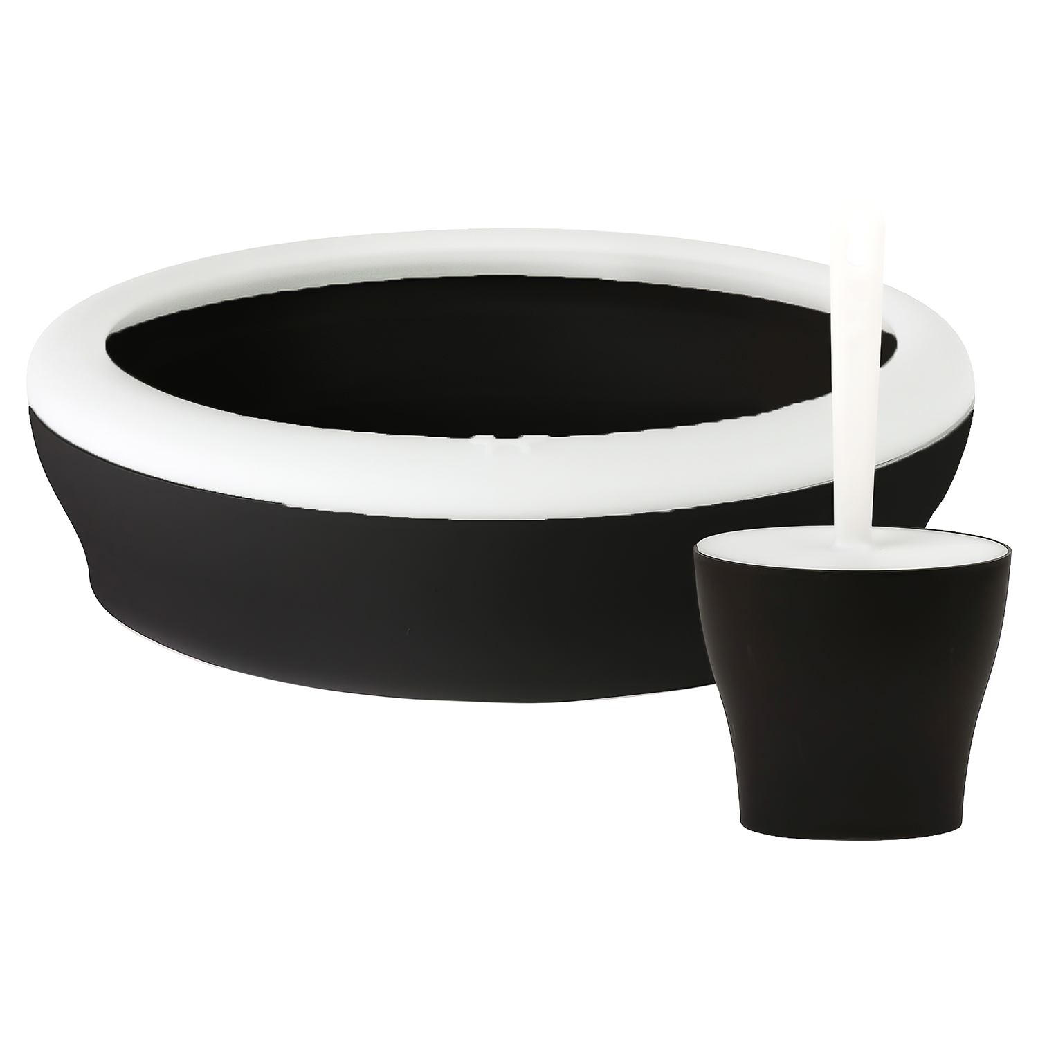 United Pets туалет-лоток "Vicci-Cat" с совком+подставкой в комплекте 53х40х16/13х10х26 черный СКИДКА 50%