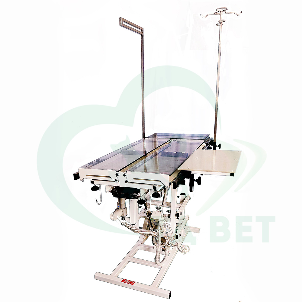 ТД ВЕТ Универсальный ветеринарный хирургический стол для рентгена СВУ-115, 1220х780х840(1225)h (каркас белый, пульт ножной)