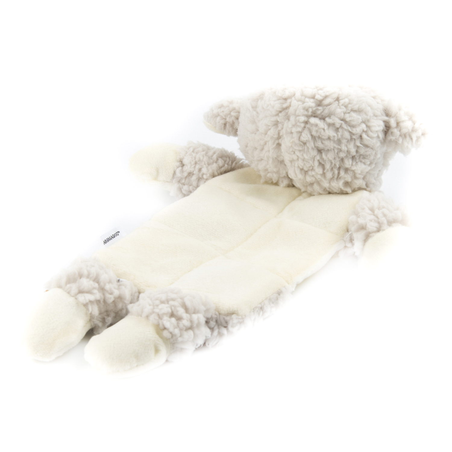 Игрушка AROMADOG Senior для собак Овечка 30 см с 3 пищалками, серый