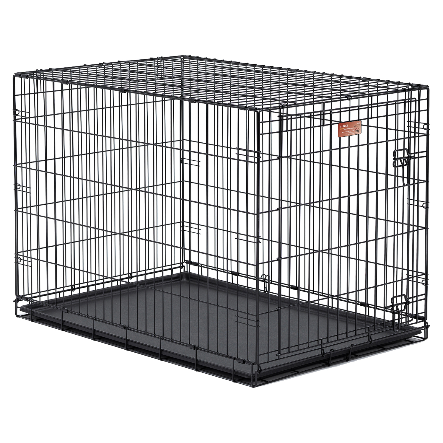 Клетка MidWest iCrate для собак 108х72х77h см, 1 дверь, черная СКИДКА 20%