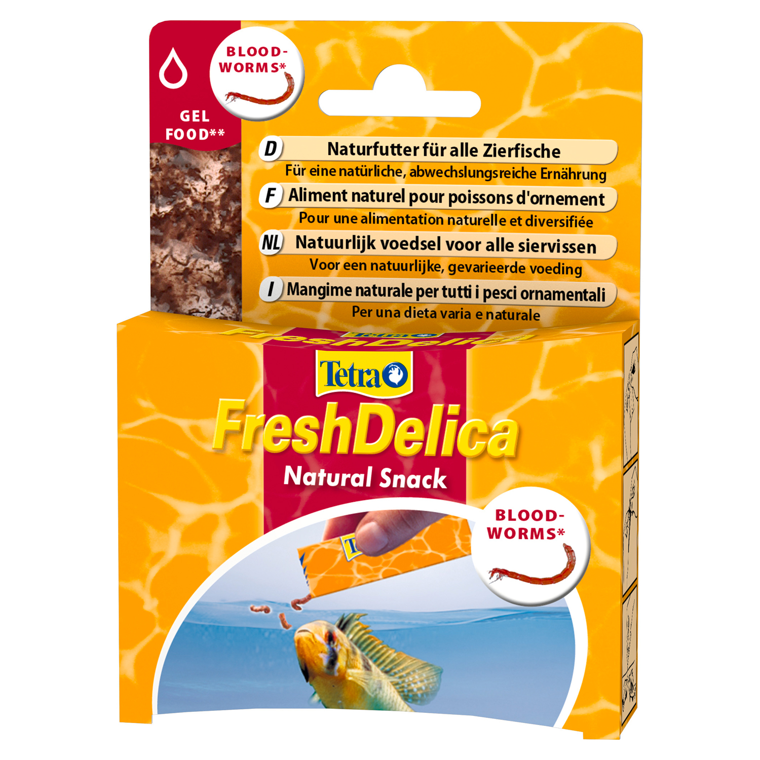 TetraFreshDelica Bloodworms корм мотыль в желе 48 г