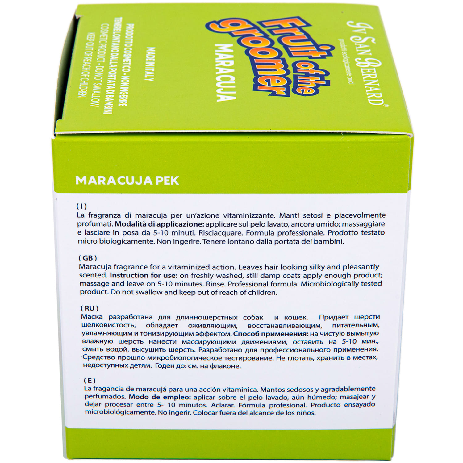 ISB Fruit of the Groomer Maracuja Восстанавливающая маска для длинной шерсти с протеинами 250 мл СКИДКА 40%