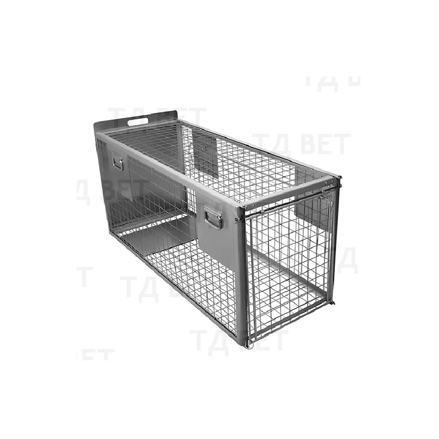 ТД ВЕТ Клетка-ловушка для собак КЛ-9 1300х500х600(700)h мм (каркас серый) разборная
