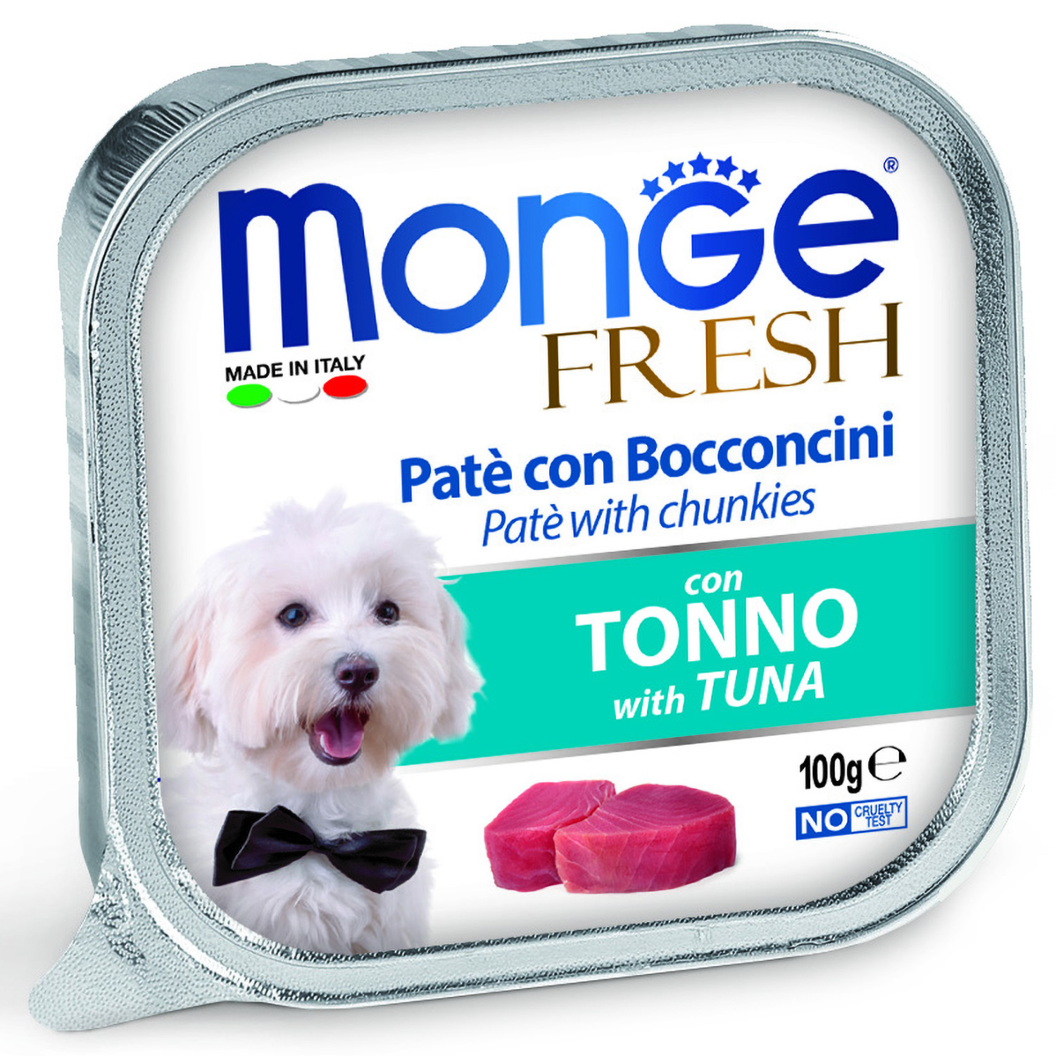 Влажный корм Monge Dog Fresh для собак, с тунцом, консервы 100 г