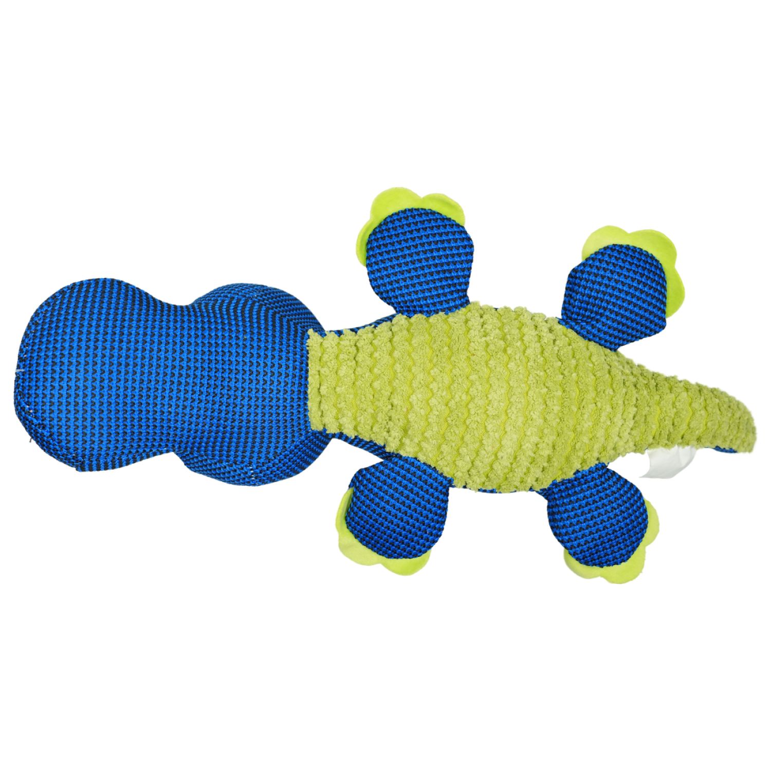 Игрушка Mr.Kranch для собак Динозаврик плюшевая с пищалкой 44 см синяя