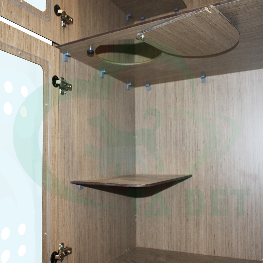 ТД ВЕТ Зоогостиницы для кошек из HPL+ ящики из ЛДСП 1500х600х1400(1800) h c ящиками