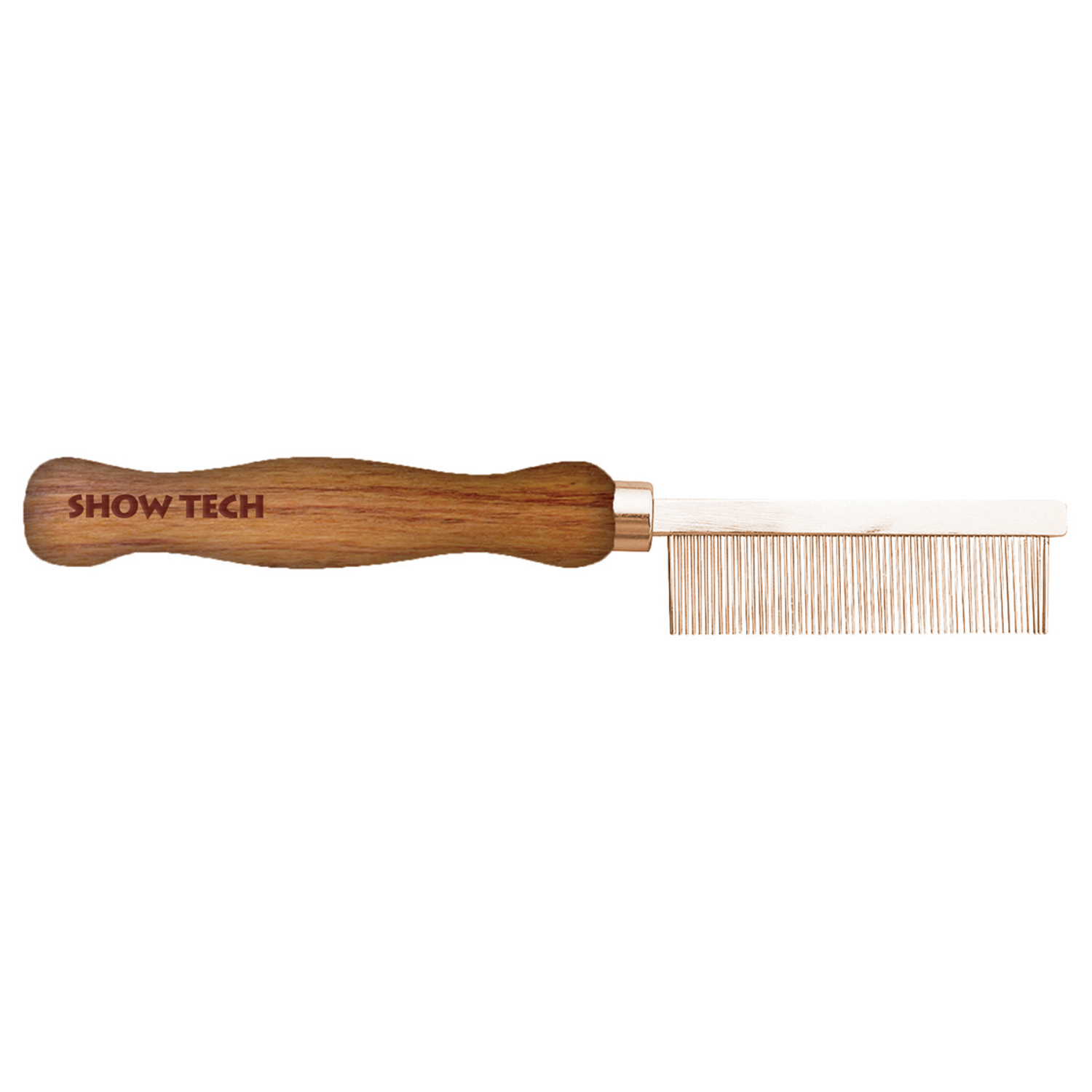 SHOW TECH Wooden Comb расческа для мягкой шерсти 18 см с зубчиками 1,7 см, частота 1 мм СКИДКА 80%