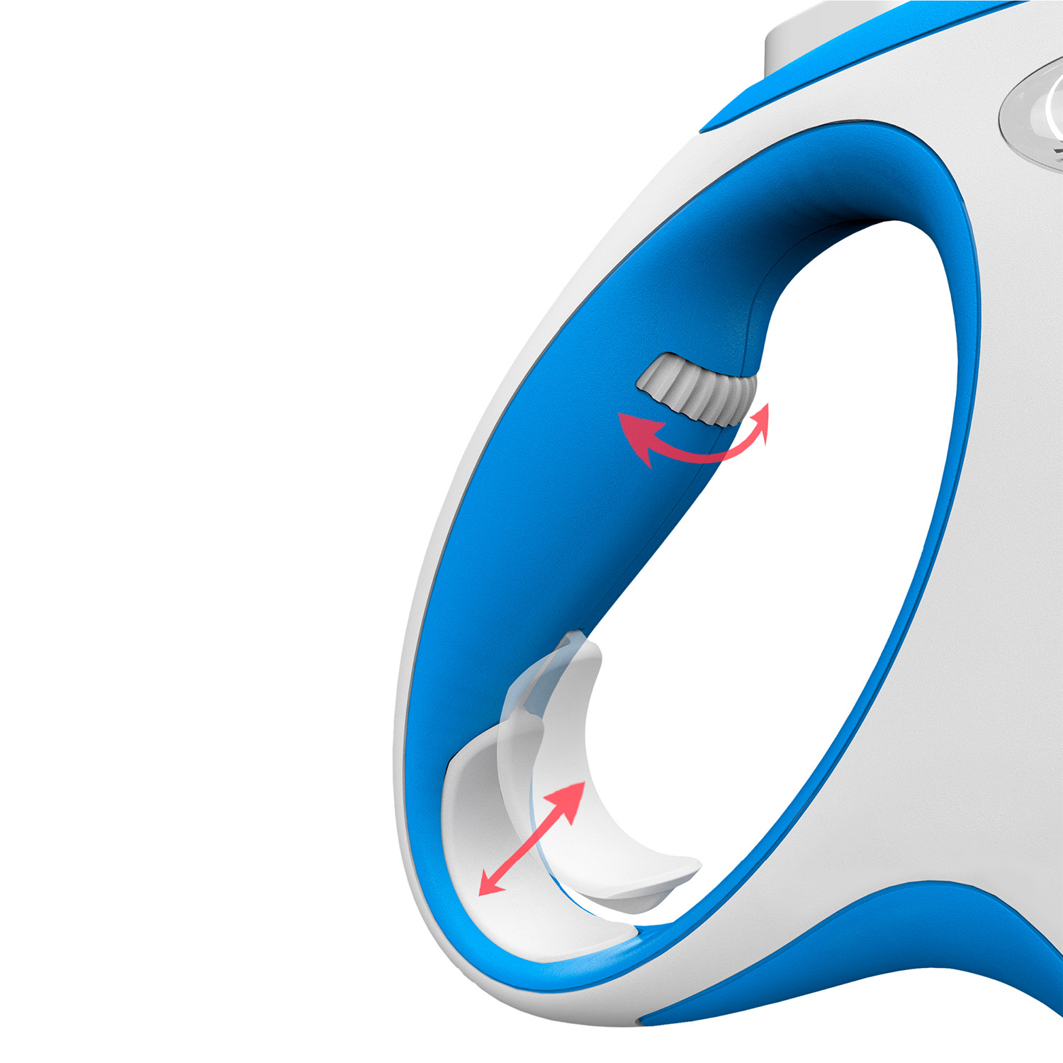 flexi рулетка NEW LINE Comfort L (до 60 кг) лента 5 м серый/синий