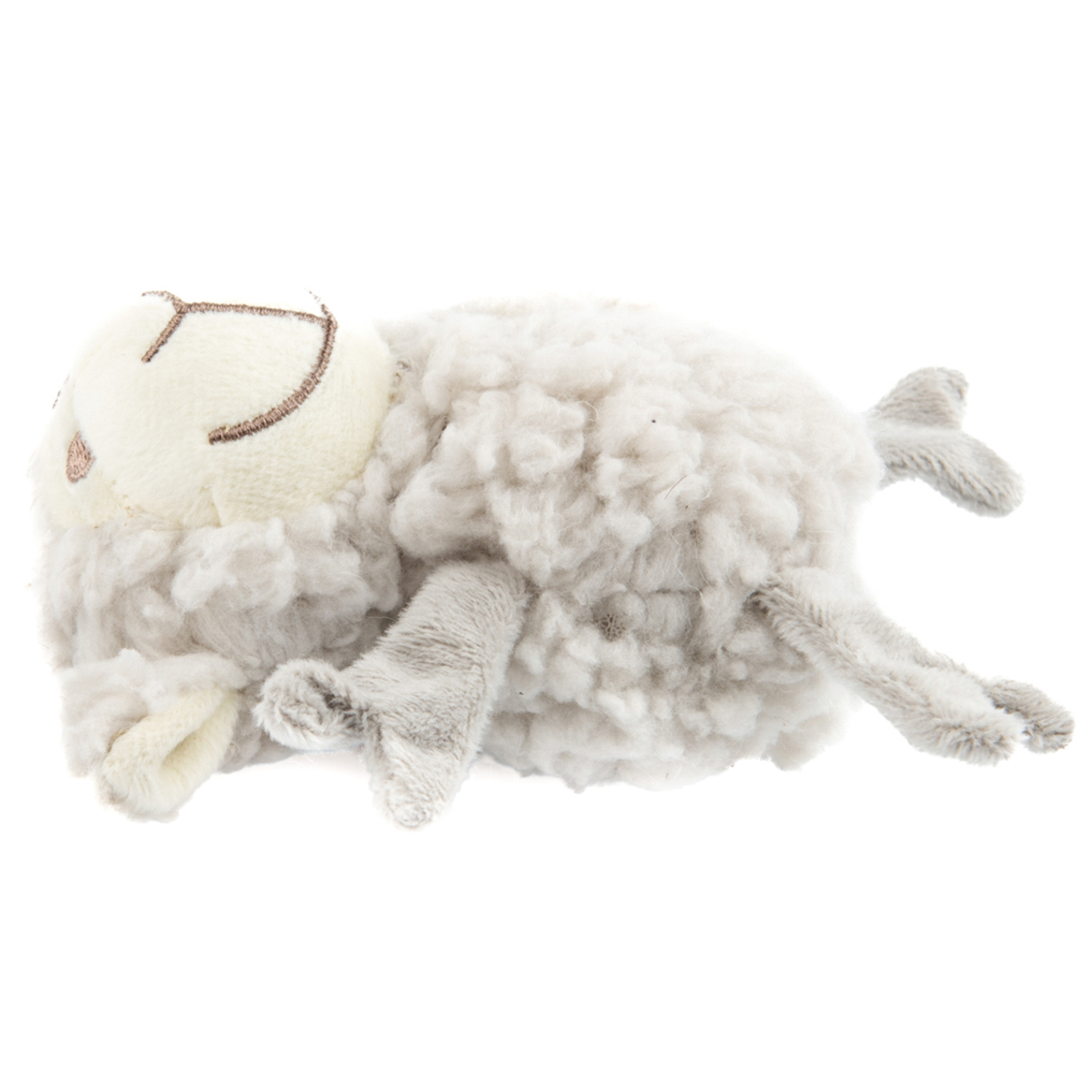 Игрушка AROMADOG Senior для собак Овечка кругляш 14 см с пищалкой, серый