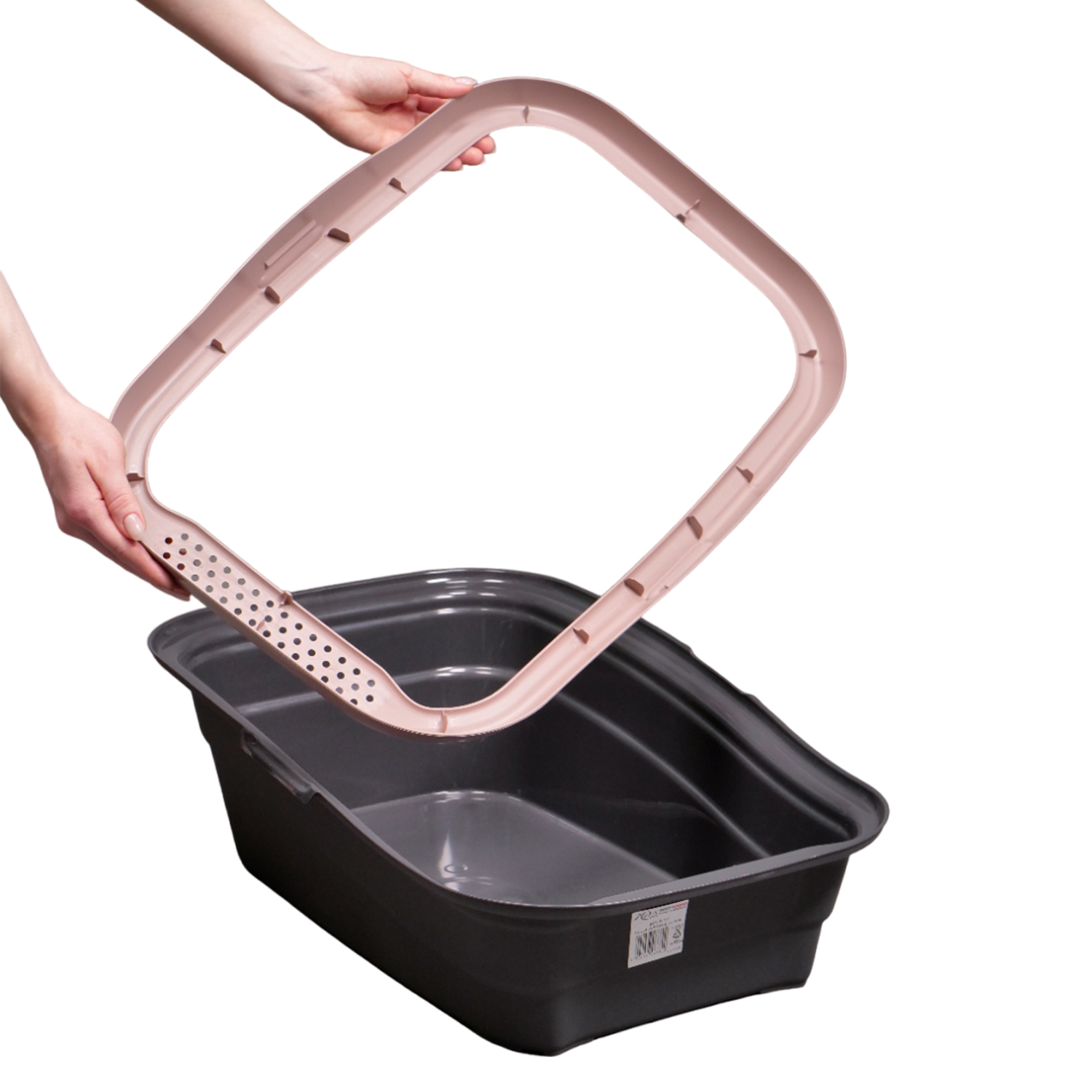 MPS туалет-лоток с бортом NELLA 58x37,5x18h см мокко СКИДКА 30%