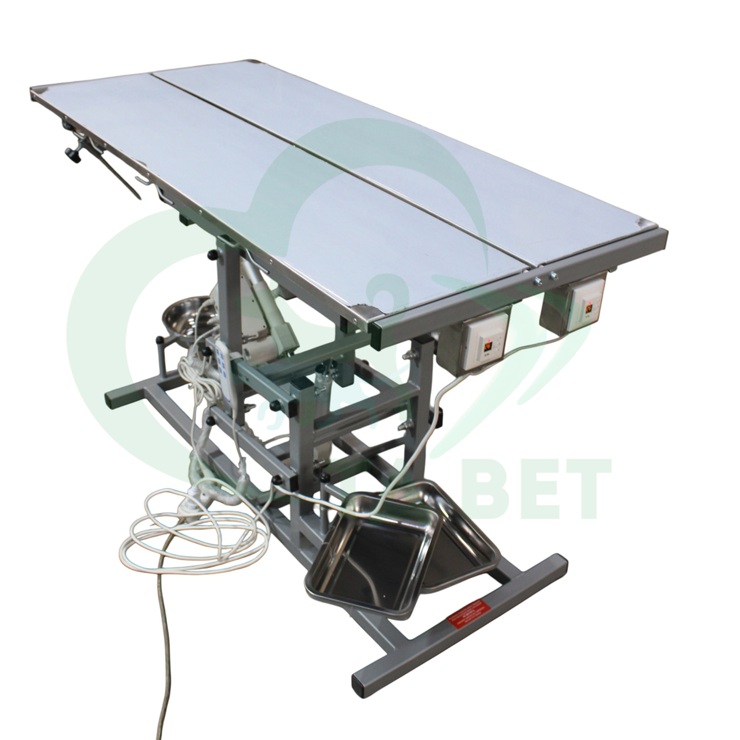 ТД ВЕТ Стол ветеринарный универсальный СВУ-30.1 с раздельным подогревом 1500х700х(900-1150h)