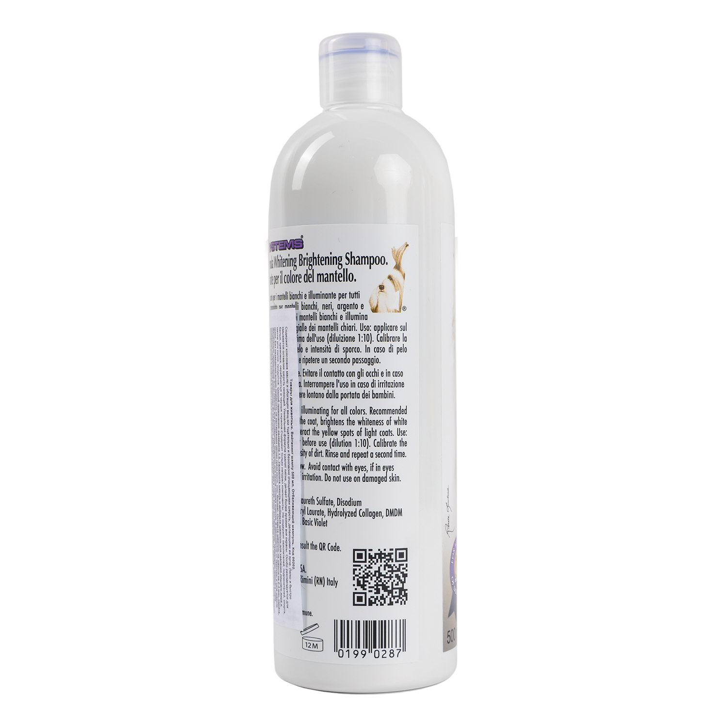 1 All Systems Whitening Shampoo шампунь отбеливающий для яркости окраса 250 мл
