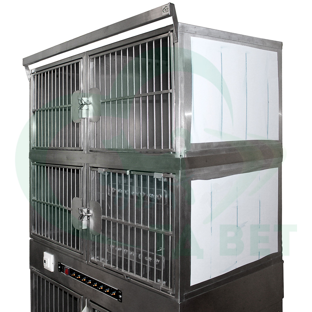 ТД ВЕТ Модуль из 6 клеток из нержавеющей стали разборный 1100х650х1840h