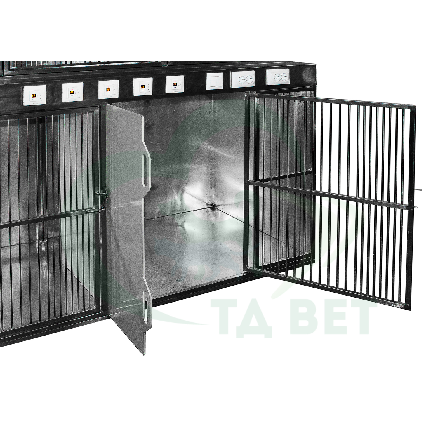 ТД ВЕТ(2) Модуль из 5 клеток из нерж. стали 2200х880(700)х1840(1860)h (пруток 30мм)