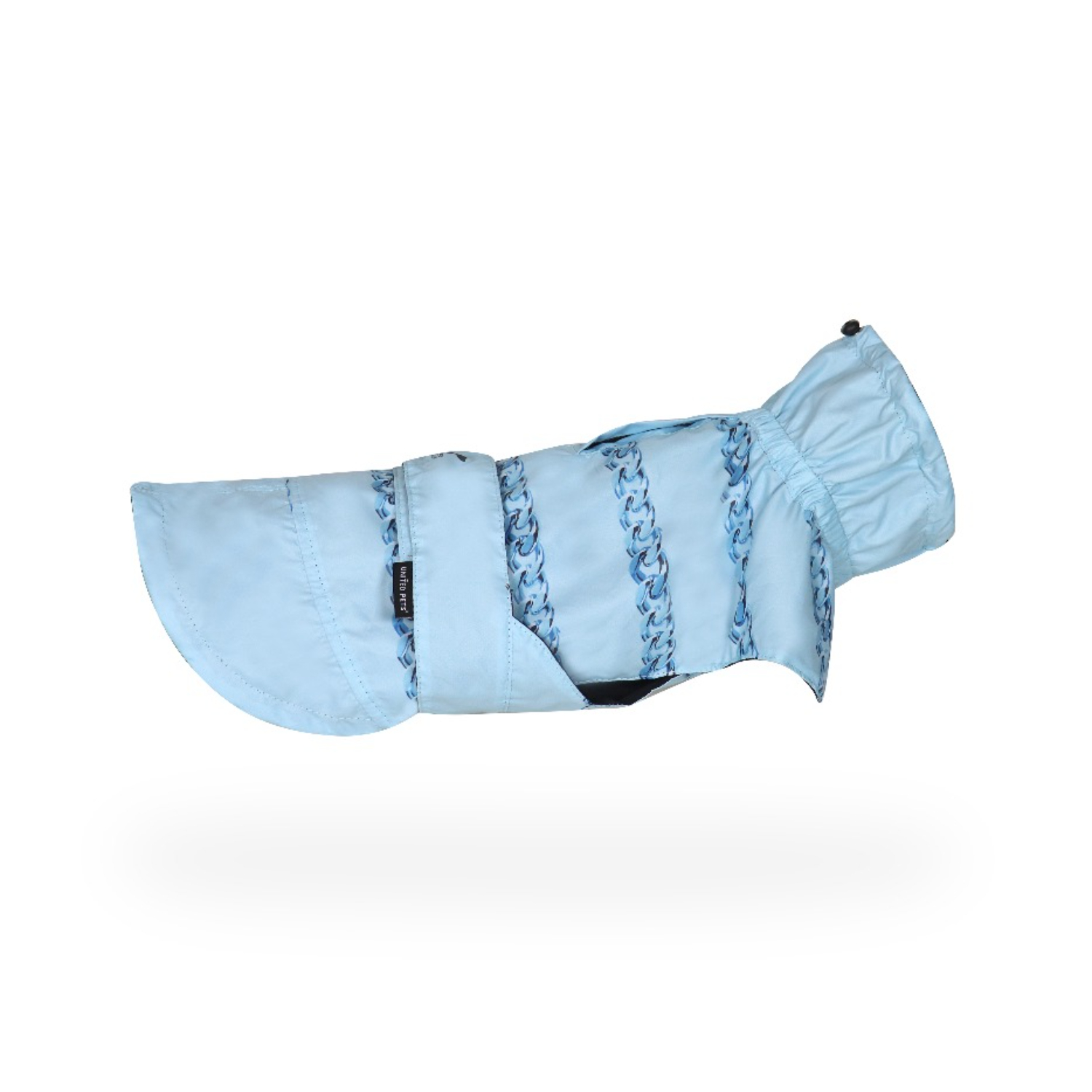 Дождевик United Pets для собак Easy 36, голубой с голубым рисунком СКИДКА 30%