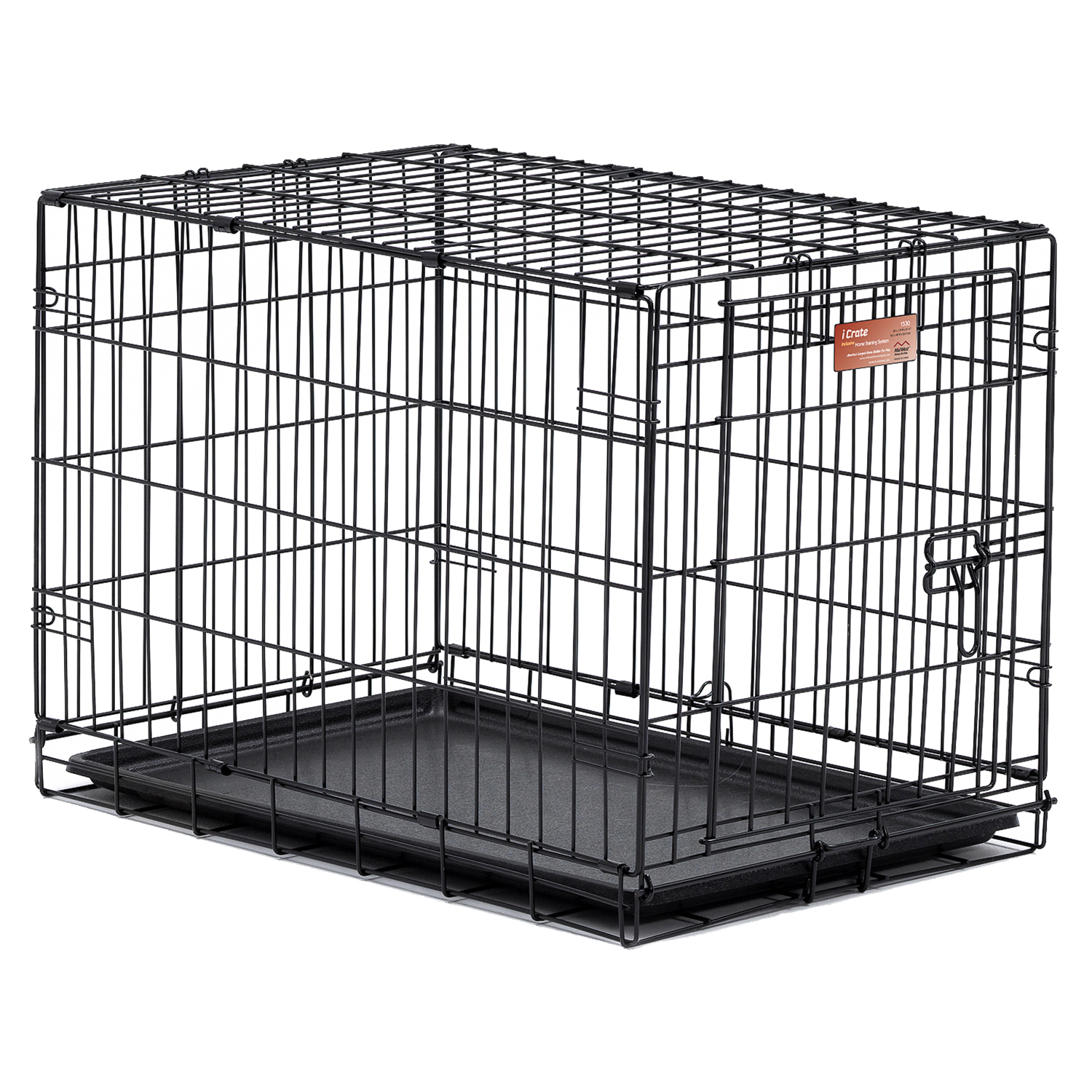 Клетка MidWest iCrate для собак 76х48х53h см, 1 дверь, черная СКИДКА 20%