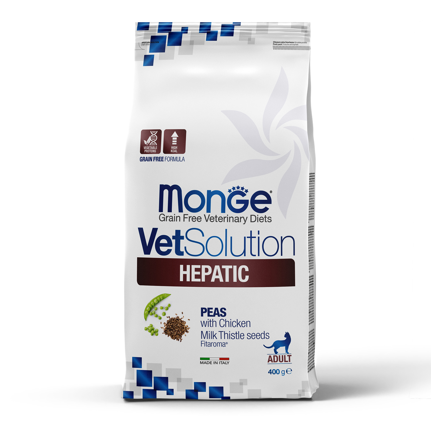 Диетический корм Monge VetSolution Cat Hepatic Гепатик для кошек при заболеваниях печени 400 г