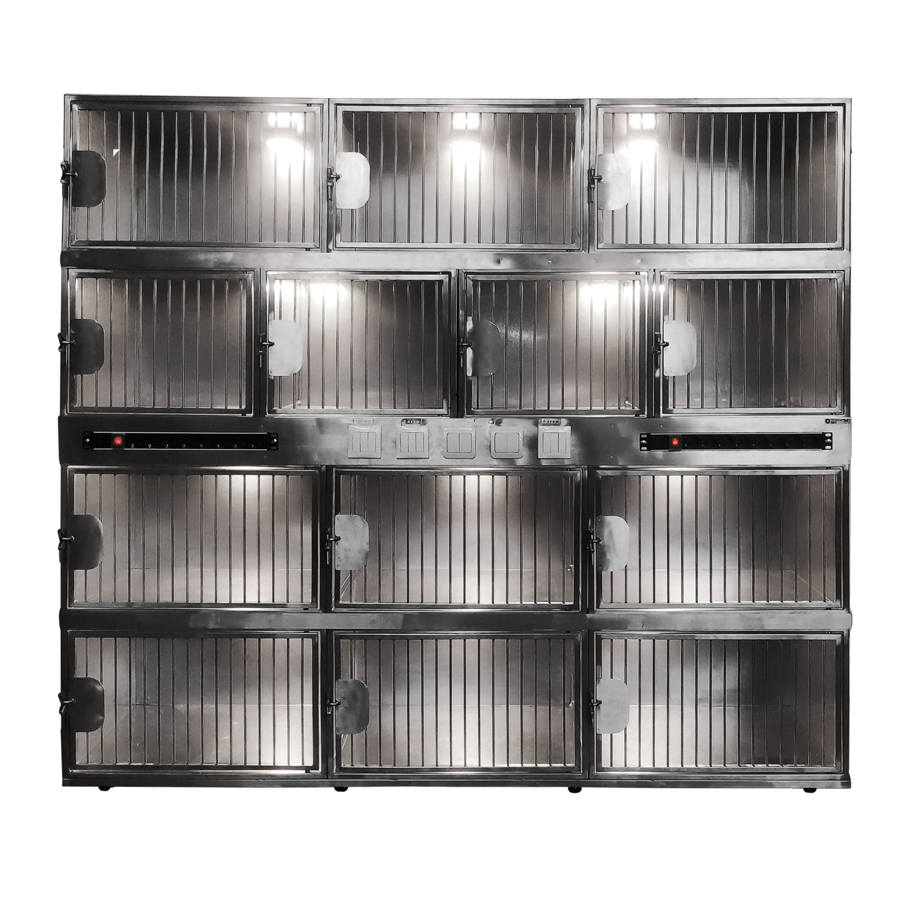 ТД ВЕТ Модуль из 13 клеток из нерж. стали 2000х600х1760(1920)h c освещением