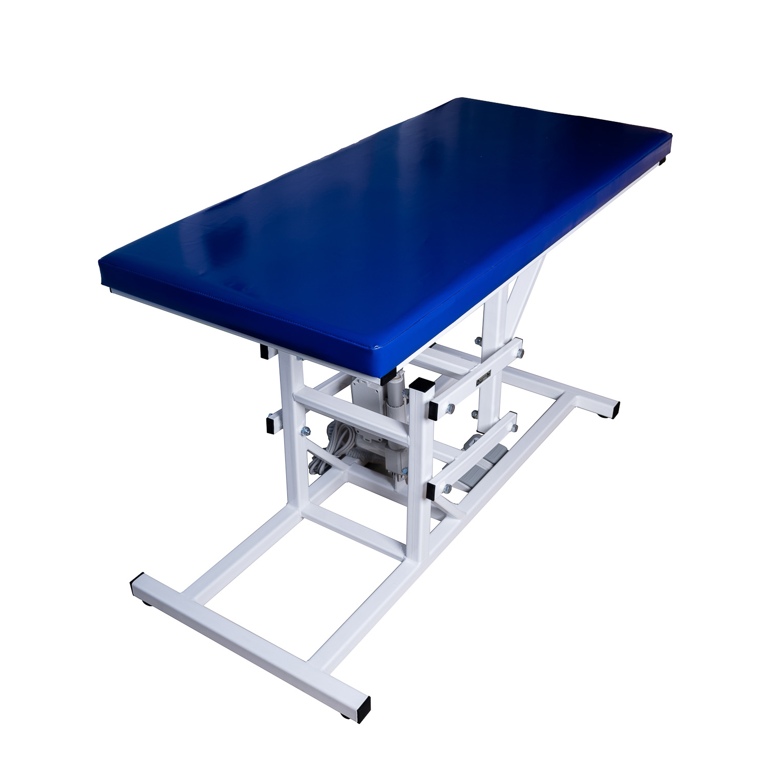 ТД ВЕТ Стол СВУ-11 с мягкой столешницей и электроприводом, 1300x600x(760-990)h (каркас белый, пульт ручной)