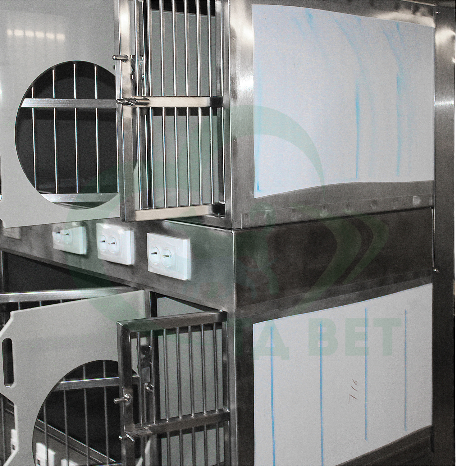 ТД ВЕТ Модуль из 6 клеток из нерж. стали 2000х700х1740(1760)h