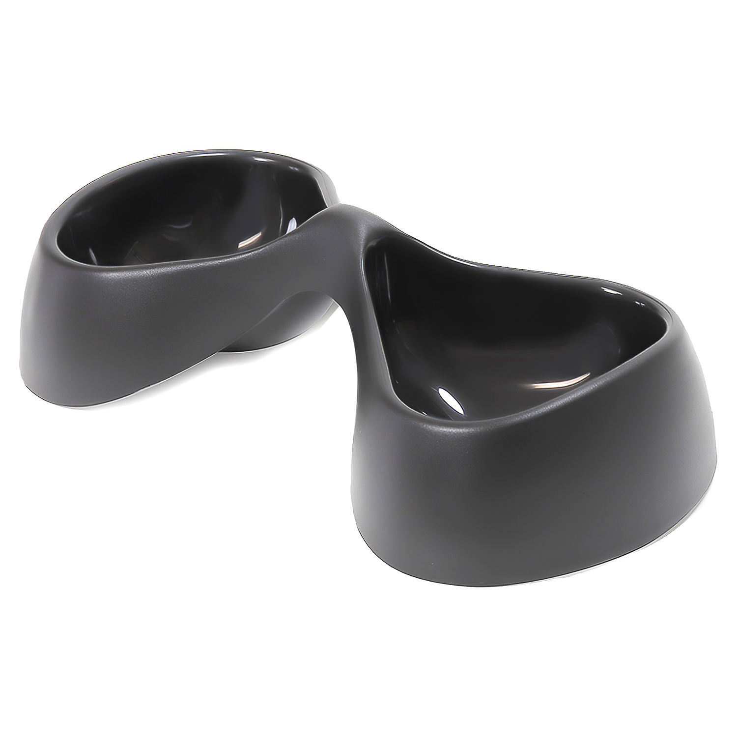 United Pets миска двойная Bicio, 2х230 мл, черная