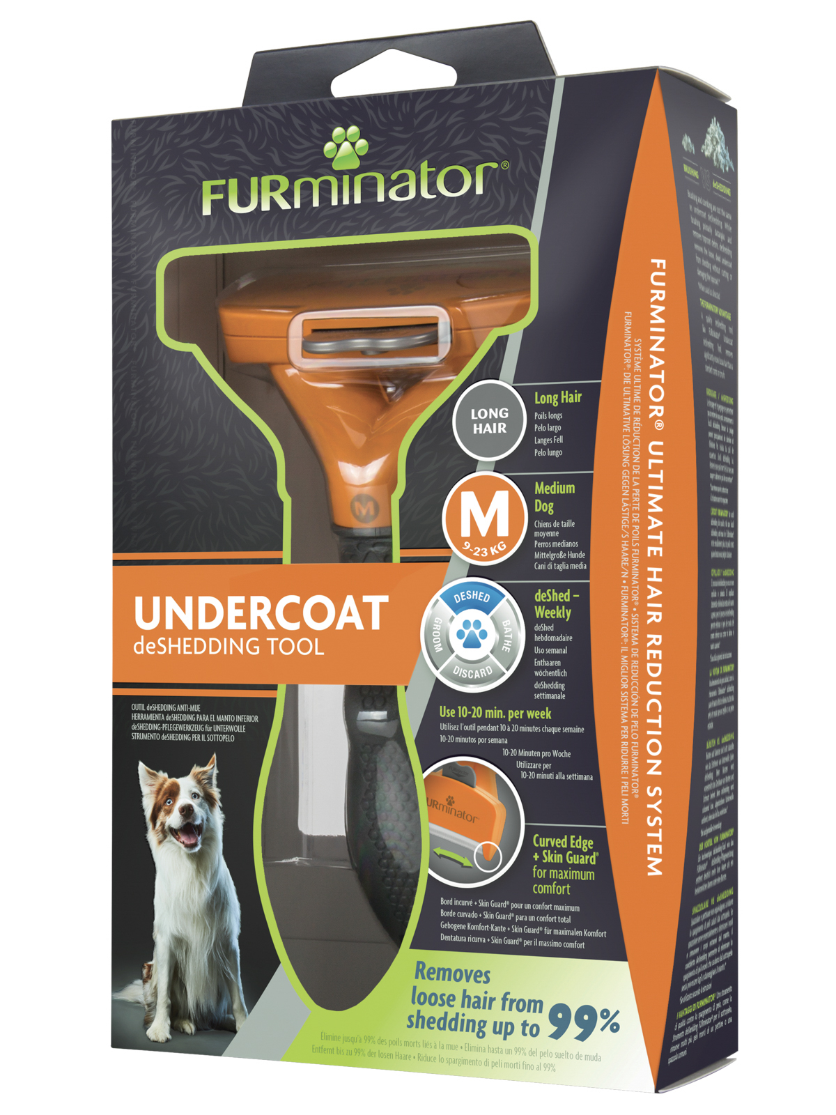 Фурминатор FURminator M для средних собак с длинной шерстью. СКИДКА 80%