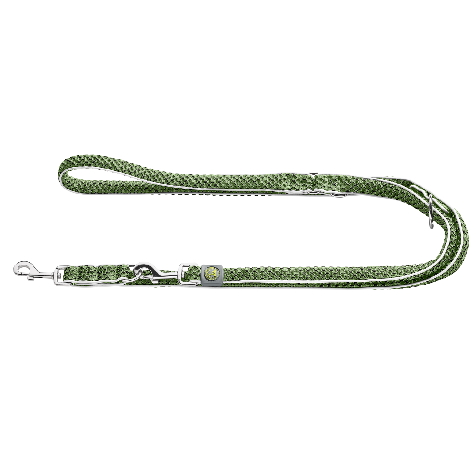 Hunter поводок-перестежка для собак Hilo 15 / 200 нейлон оливковый СКИДКА 50%