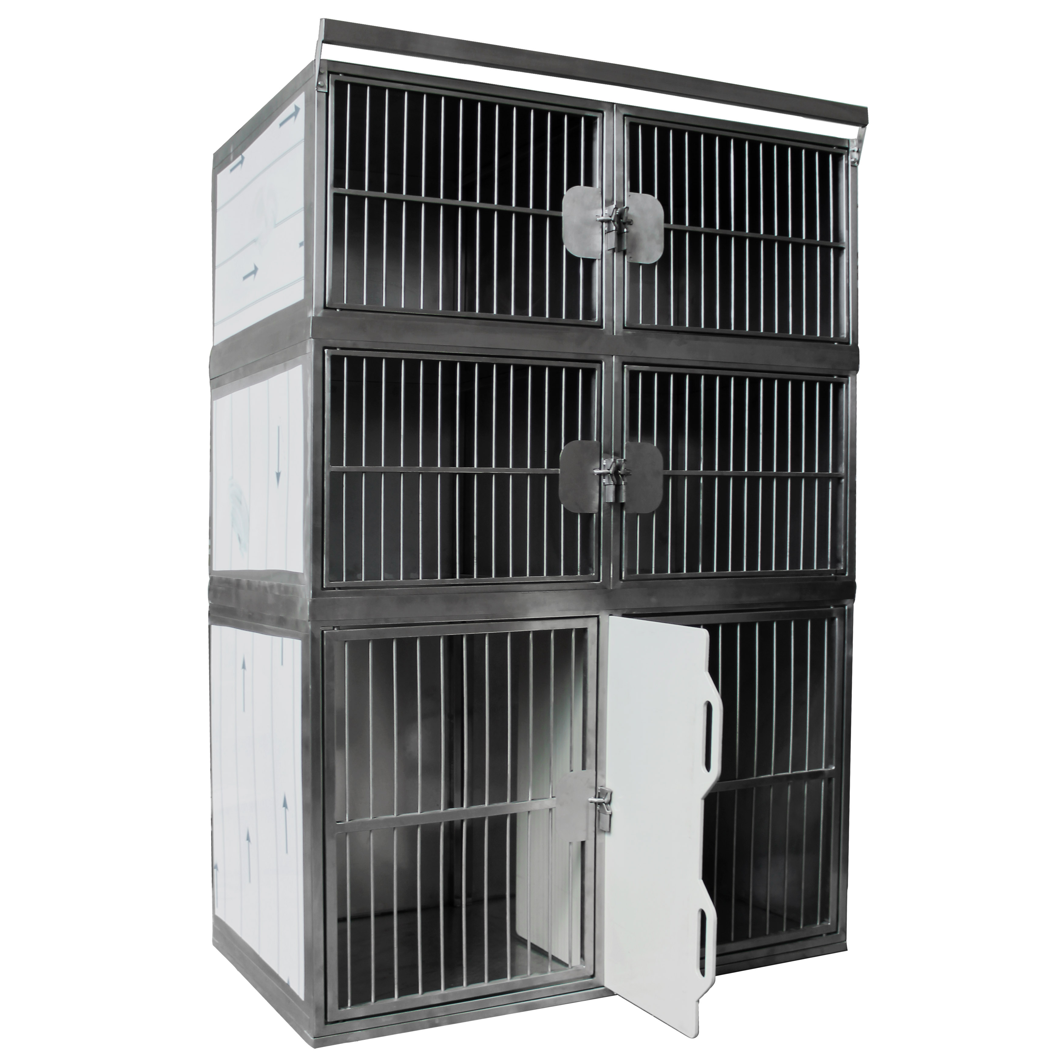 ТД ВЕТ Модуль из 6 клеток из нерж. стали 1200x700x1800(1880)h мм