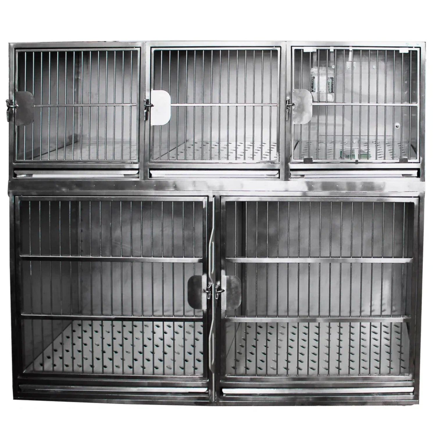 ТД ВЕТ Модуль из 5 клеток нерж. стали 1800х600х1500(1660) h с колесами