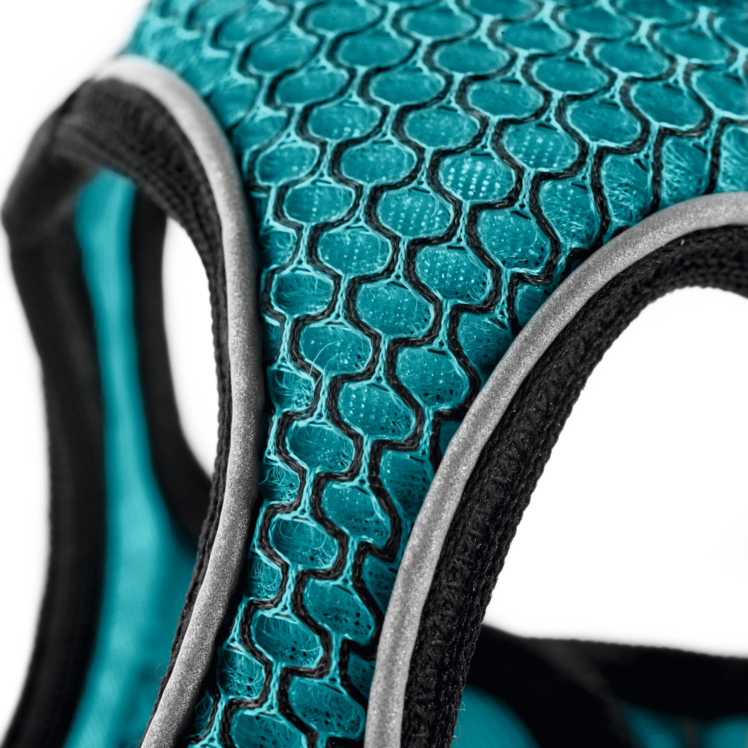 Hunter шлейка для собак Hilo Comfort 48-58 см, сетчатый текстиль, бирюзоваяя