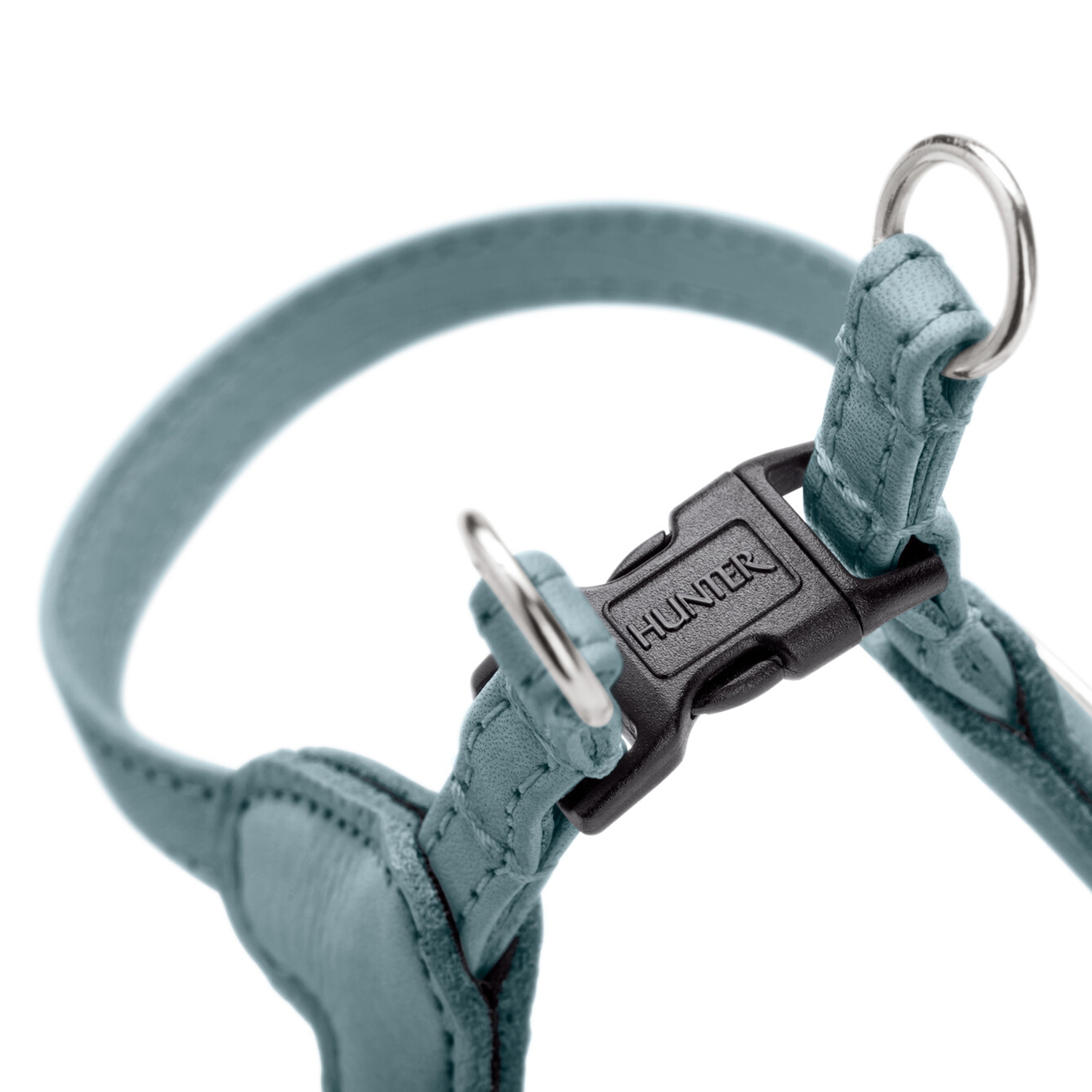 Hunter шлейка для собак Soho Mini XXS-XS (28-34 см), натуральная кожа, голубая