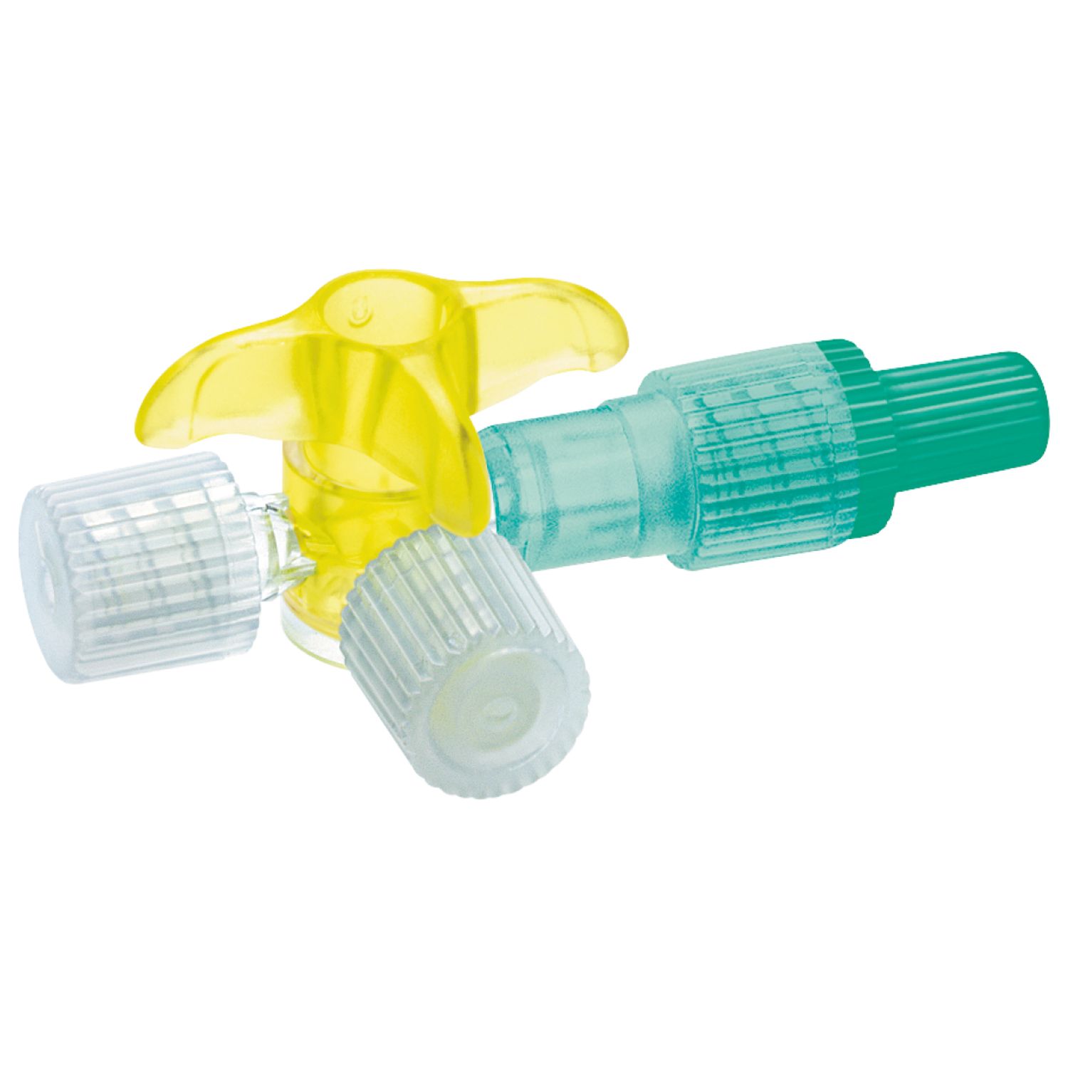 B.Braun Кран 3-ходовой Дискофикс С 360°, желтый