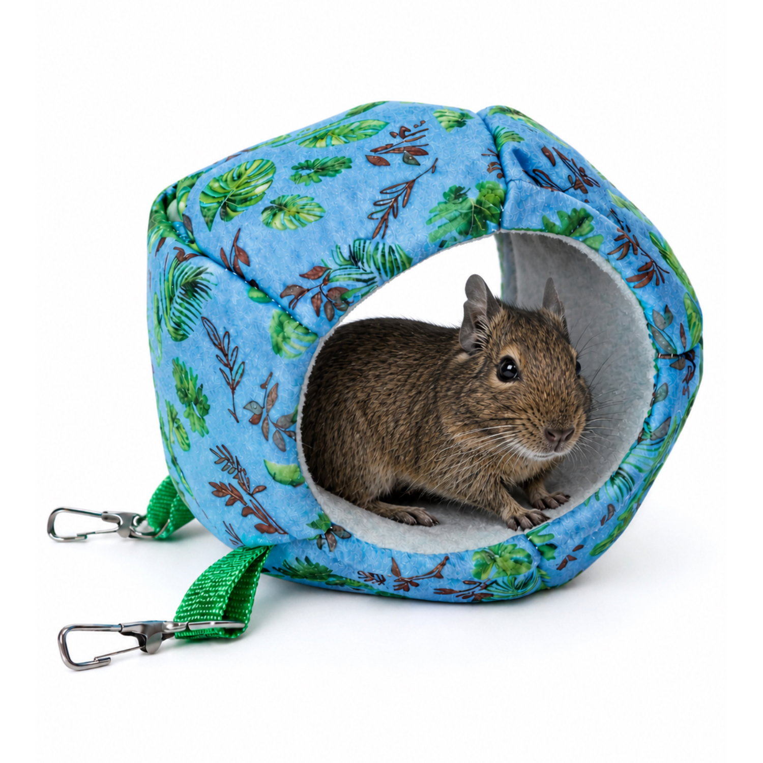 Гамак подвесной из фетра Bambini Pets "Мяч регби" для грызунов и хорьков 18*13*13 см