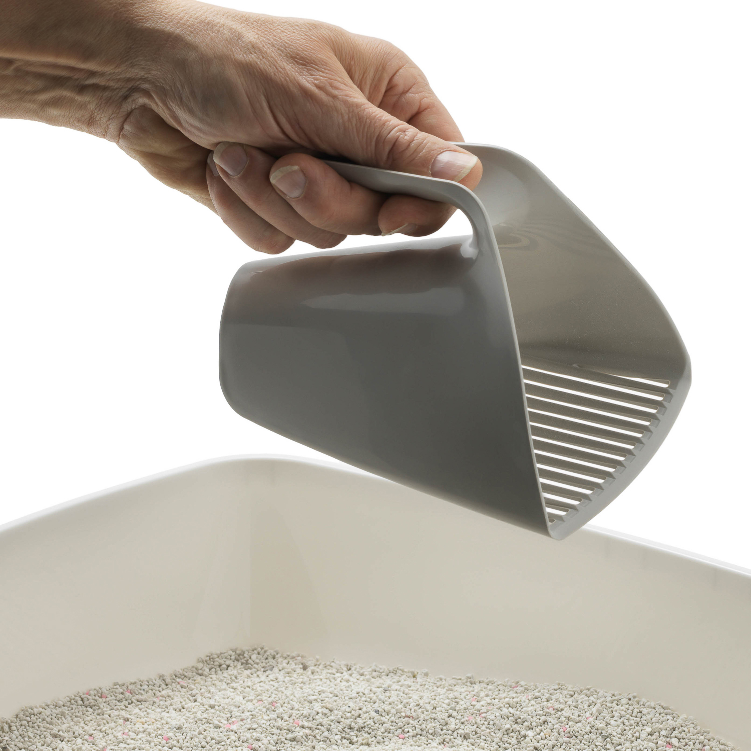Moderna совочек Scoop & Sift 15x13x13h см отверстия узкие, серый СКИДКА 50%
