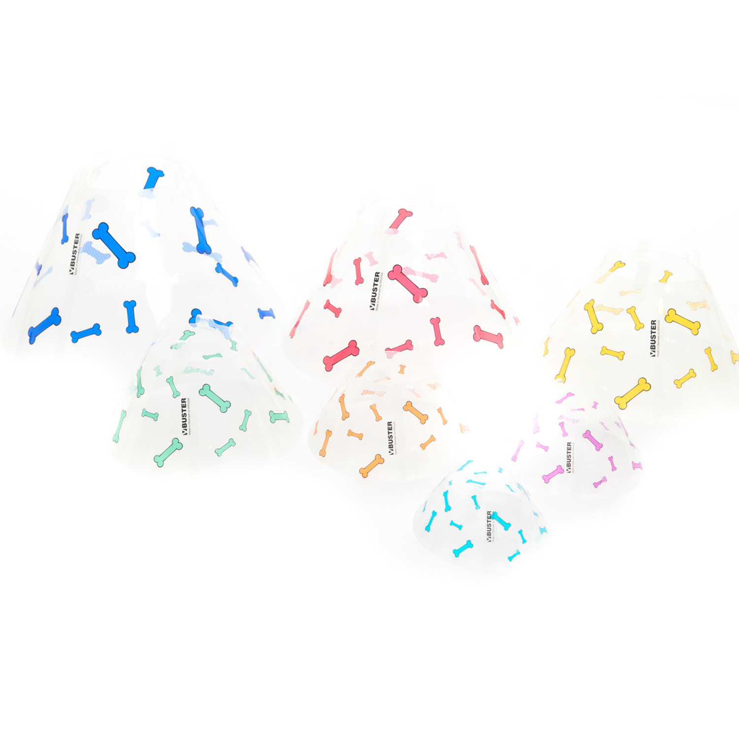 KRUUSE (из наличия) Воротник с дизайном (фиолетовые кости) 10 см СКИДКА 80%