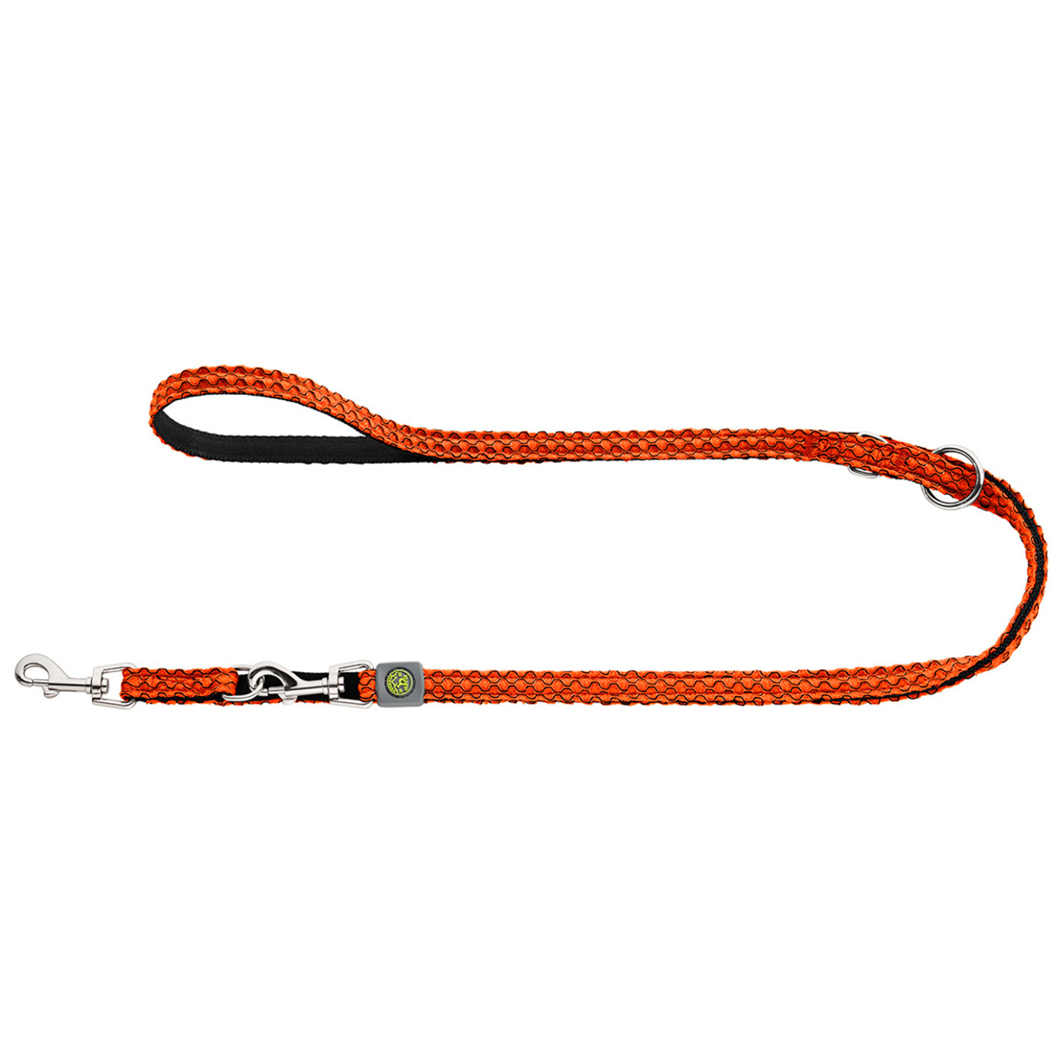 Hunter поводок-перестежка для собак Hilo 15 / 200 нейлон оранжевый СКИДКА 50%