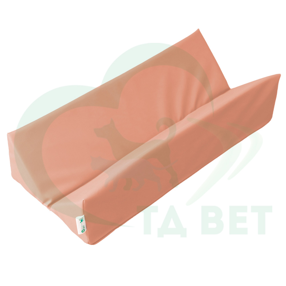 ТД ВЕТ Подушка для фиксации животных треугольная 680х150х150h мм (кож.зам, бежевый)