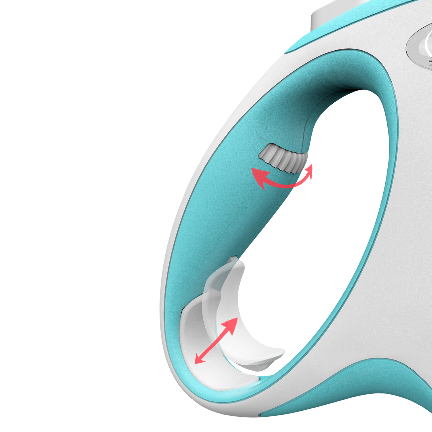 flexi рулетка NEW LINE Comfort M (до 25 кг) лента 5 м серый/голубой