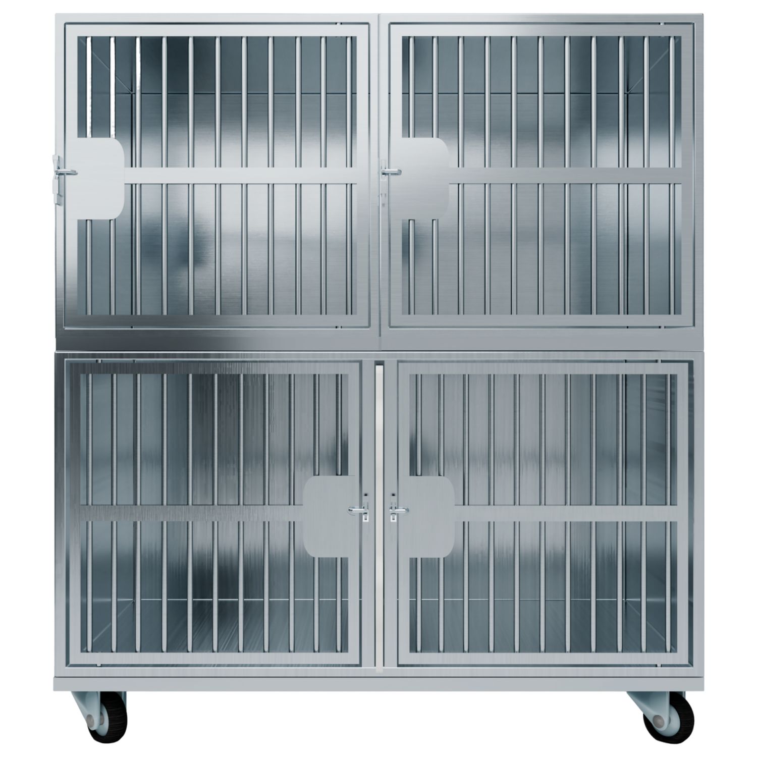 ТД ВЕТ Optima 4 Модуль на 4 клетки 1200х750(600)х1440(1540) мм с колесами