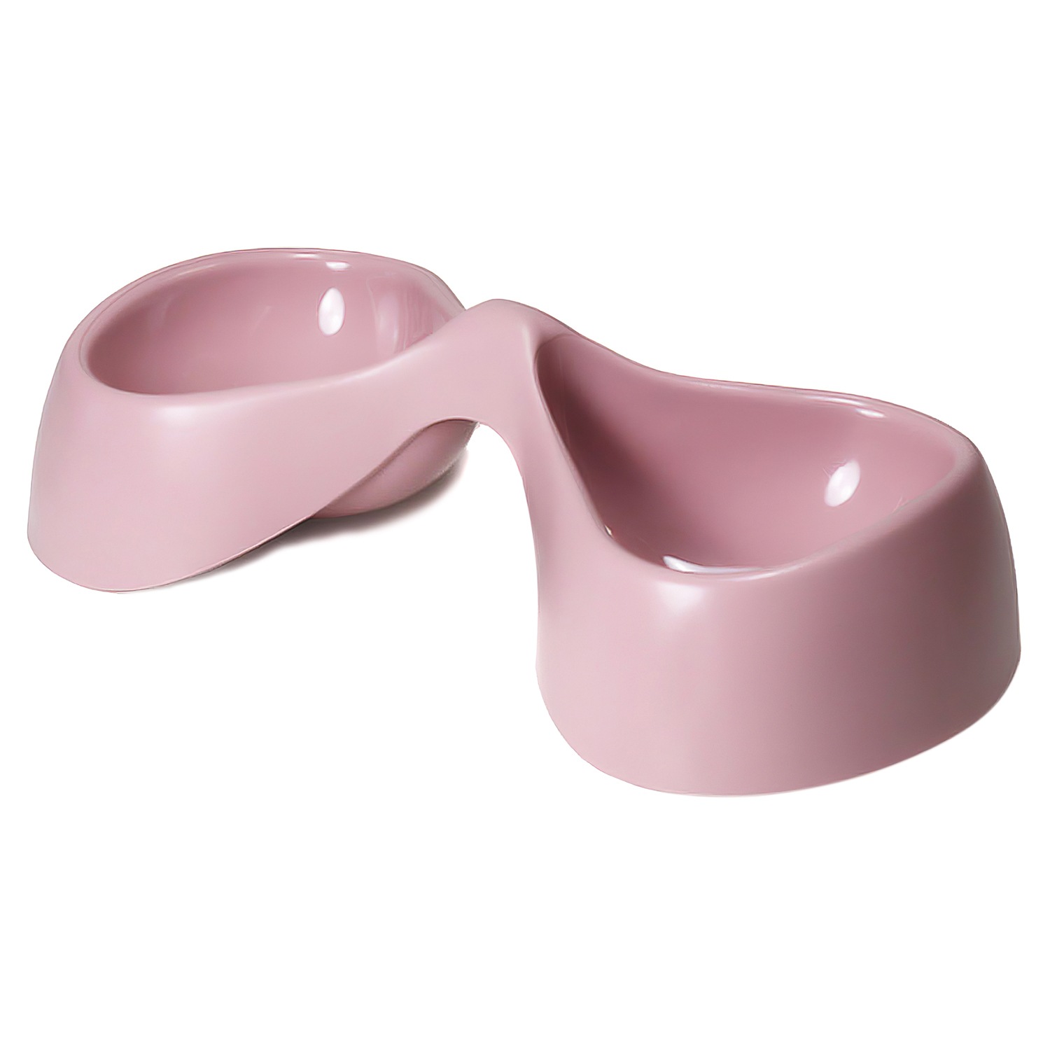 United Pets миска двойная Bicio, 2х230 мл, розовая