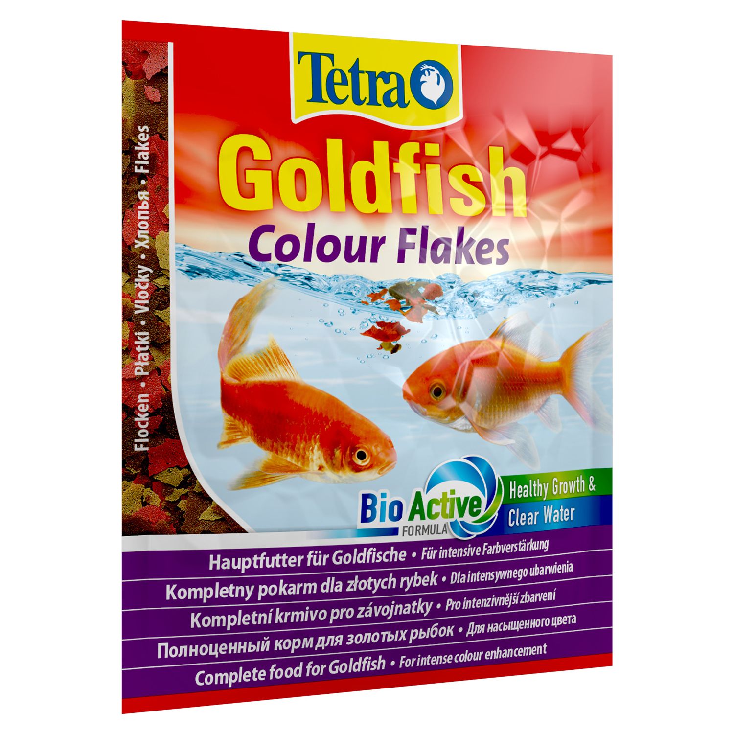 TetraGoldfish Colour корм в хлопьях для улучшения окраса золотых рыб 12 г (sachet)