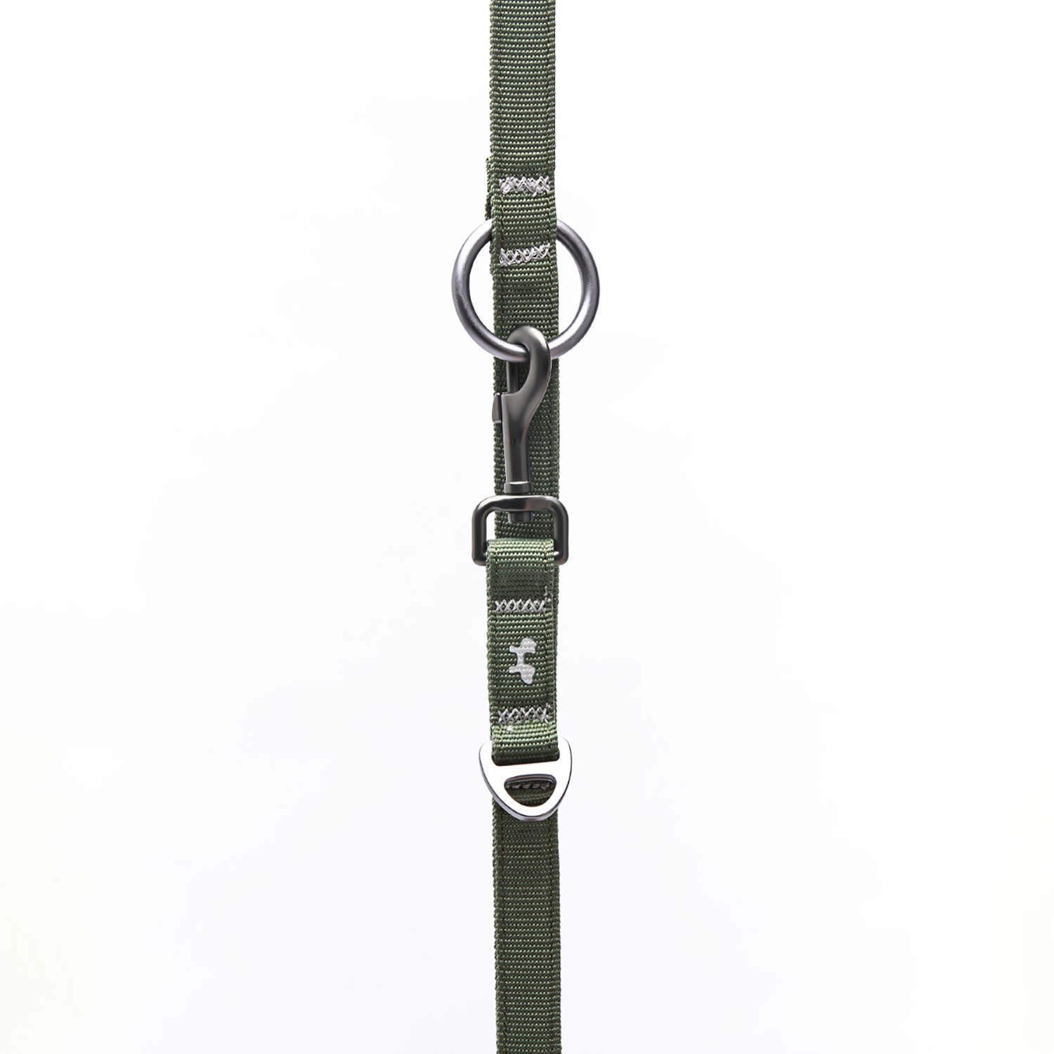 Поводок-перестежка United Pets для собак Citylife 2 х 200 см хаки