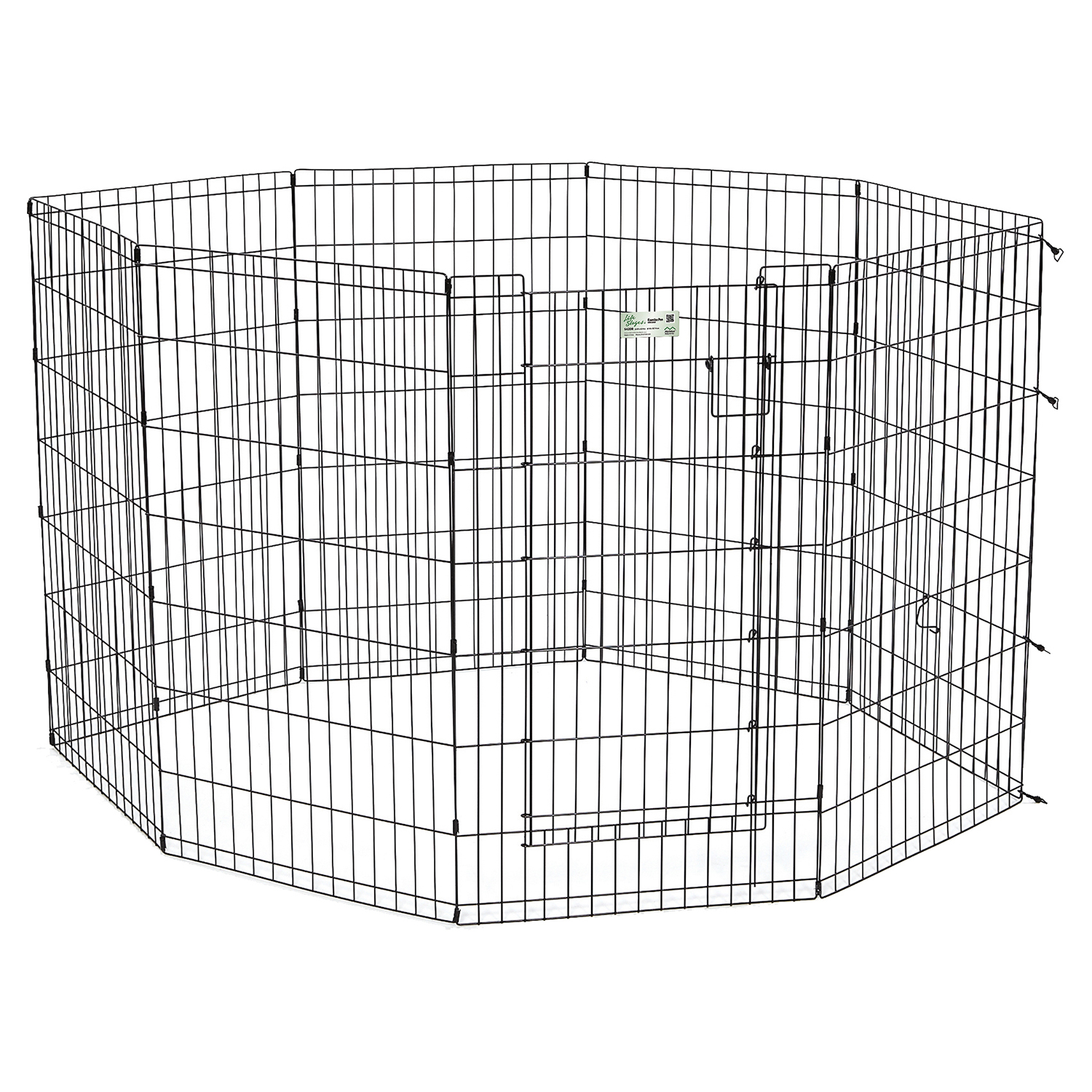 Вольер MidWest  Life Stages для собак, 8 панелей 61х107h см, с дверью-MAXLock черный СКИДКА 50%