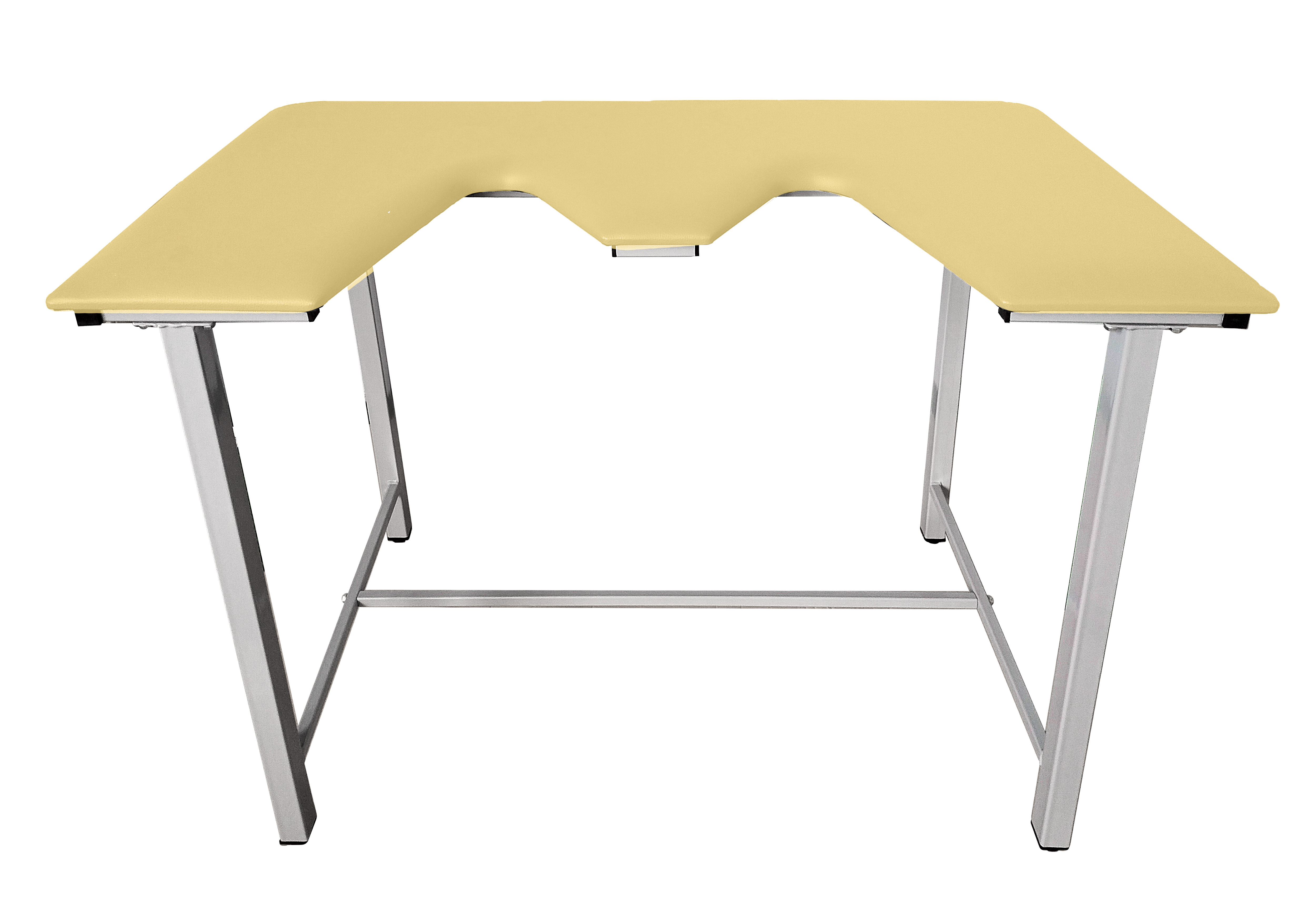 ТД ВЕТ Стол ветеринарный СВУ-5 для УЗИ, 1320x720x900, каркас серый, бежевая обивка