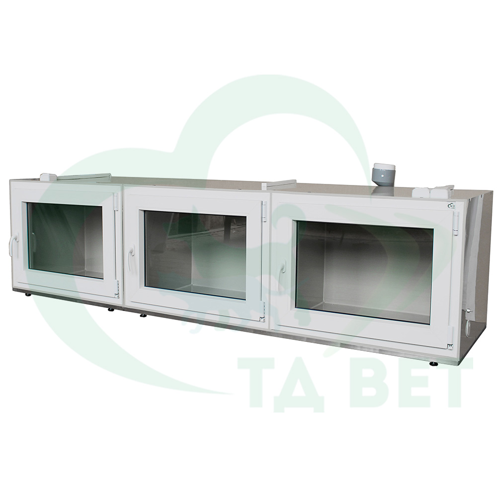 ТД ВЕТ Модуль из трех клеток для инфекционнного стационара, 2390х600х640h