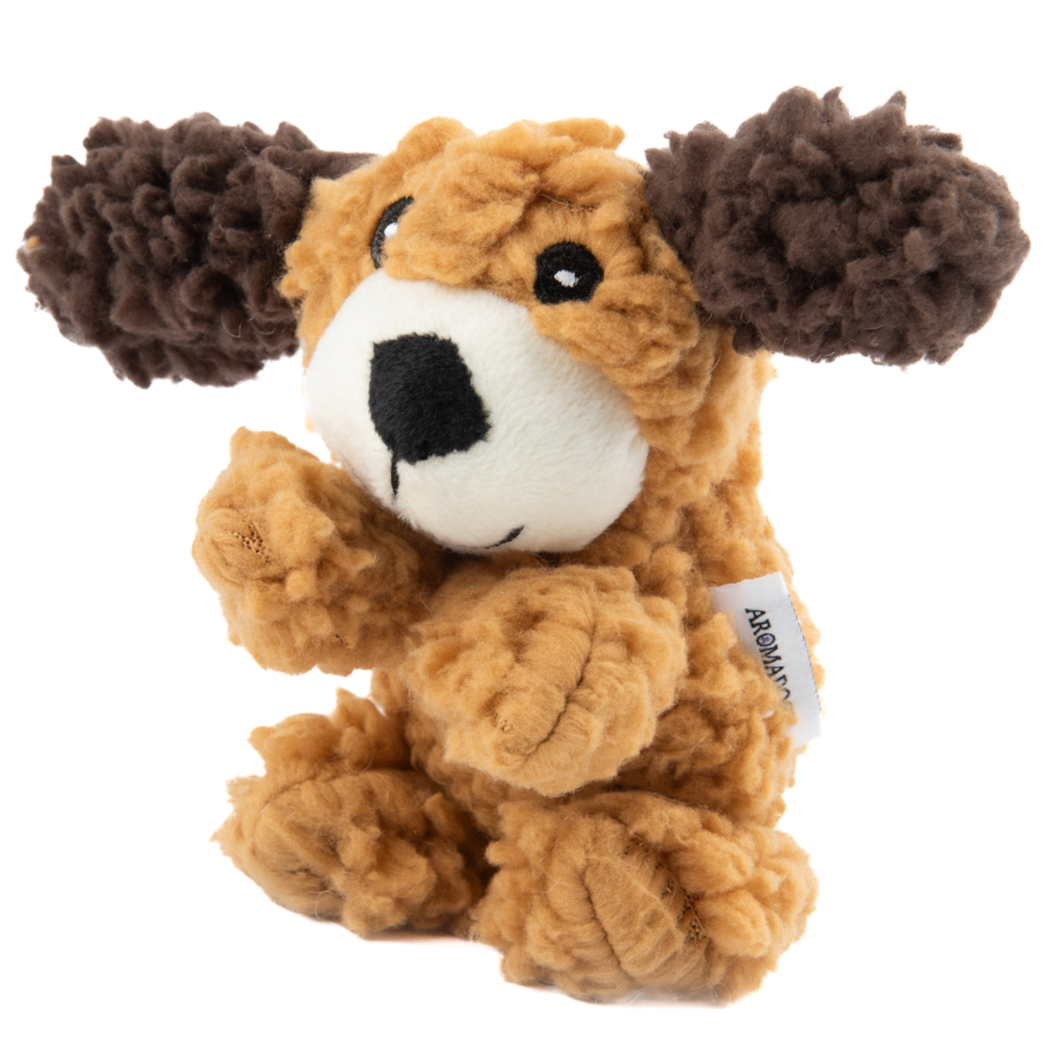 Игрушка AROMADOG Rescue для собак Собачка мягкая 15 см с пищалкой, рыжая